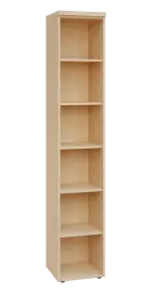 SIN 6 - 4N kancelářská skříň, nika, 2170x400x400, bříza světlá